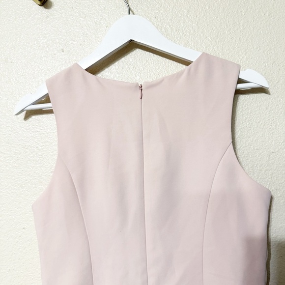 Amanda Uprichard Maven Skort Layered Romper in Mochi Light Pink Gold Buttons - Picture 10 of 16